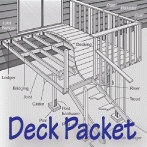 Deck Packet Icon - Drawing of Deck in Process of Being Built